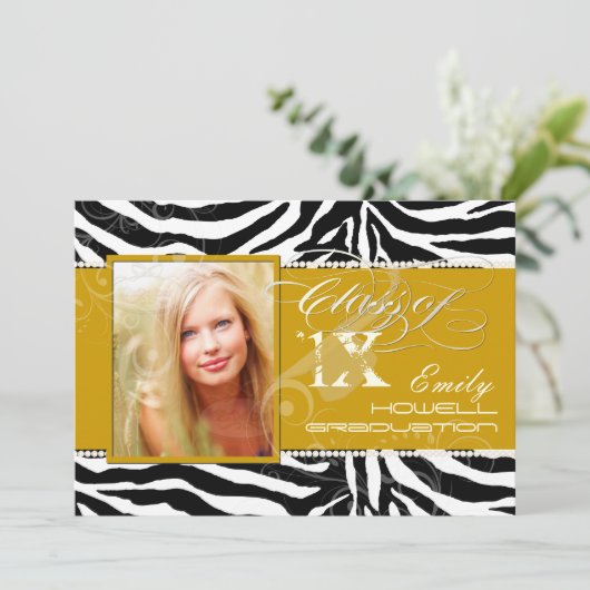 PixDezines 2012 Afstudeerders, zebraafdruk/dij kle Kaart (Staand voorkant)