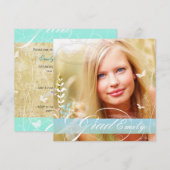 PixDezines 2012 Afstudeerfoto+ doe-het-zelf bloese Kaart (Voorkant / Achterkant)