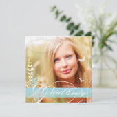 PixDezines 2012 Graduatie Foto+diy bloesems Kaart (Staand voorkant)