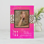 PixDezines 2012 graduatie/leopard/diy background Kaart (Staand voorkant)