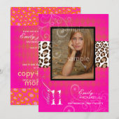 PixDezines 2012 graduatie/leopard/diy background Kaart (Voorkant / Achterkant)