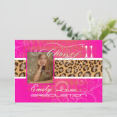 PixDezines 2012 graduatie/leopard/diy Kaart (Staand voorkant)