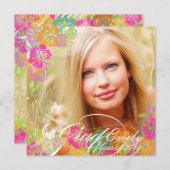 PixDezines 2012 Graduation hibiscus leis Kaart (Voorkant / Achterkant)