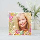 PixDezines 2012 Graduation hibiscus leis Kaart (Staand voorkant)