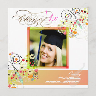 PixDezines 2012 Graduation Photo Invitations Kaart