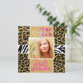 PixDezines 2013 Afstudeerders, cheetah print/diy k Kaart (Staand voorkant)