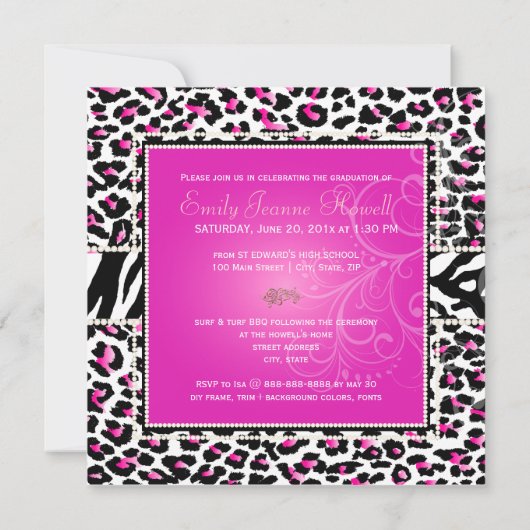 PixDezines 2013 Afstudeerders, cheetah print/diy k Kaart (Achterkant)