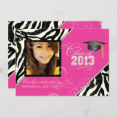 PixDezines 2013 Afstudeerders, zebraafdruk/dij kle Kaart (Voorkant / Achterkant)