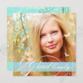 PixDezines 2015 Afstuderen Foto+diy bloesems Kaart (Voorkant / Achterkant)