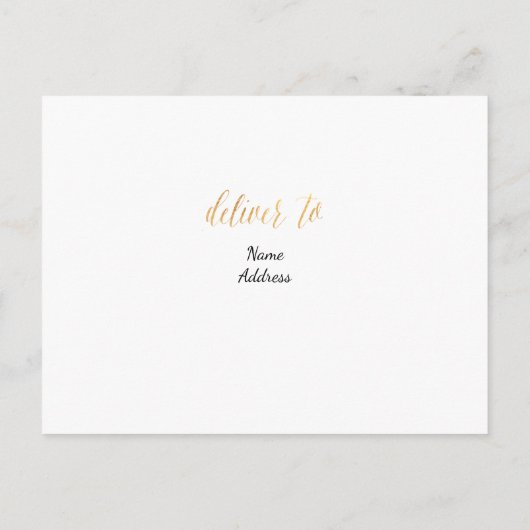 PixDezines 2019 Afstuderen Foto's/Faux Metallic Go Aankondigingskaart (Achterkant)