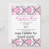 PixDezines 201x Afstuderen, Rossi Damask Kaart (Achterkant)