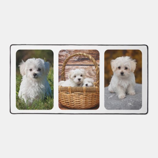 PixDezines 3-fotolijsten DIY achtergrond kleur Bureaumat (Voorkant)