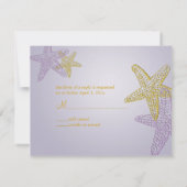 PixDezines 4.25-inch x5.5-inch rsvp, zeester voor  RSVP Kaartje (Achterkant)