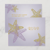 PixDezines 4.25-inch x5.5-inch rsvp, zeester voor  RSVP Kaartje (Voorkant / Achterkant)