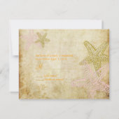 PixDezines 4.25-inch x5.5-inch rsvp, zeester voor  RSVP Kaartje (Achterkant)