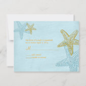 PixDezines 4.25-inch x5.5-inch rsvp, zeester voor  RSVP Kaartje (Achterkant)