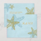 PixDezines 4.25-inch x5.5-inch rsvp, zeester voor  RSVP Kaartje (Voorkant / Achterkant)