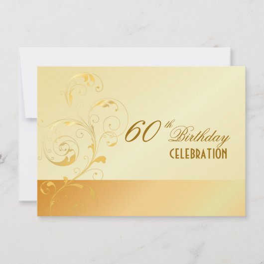 PixDezines 60 Birthday/filigree/DIY uw voorval. Kaart (Voorkant)