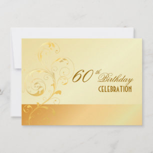 PixDezines 60 Birthday/filigree/DIY uw voorval. Kaart
