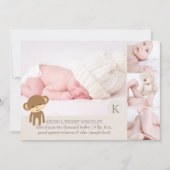 PixDezines aap foto's geboorte aankondiging (Voorkant)