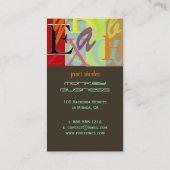 PixDezines ABC, Greek Alpha Visitekaartje (Achterkant)