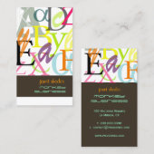 PixDezines ABC, Griekse Alpha/dij Visitekaartje (Voorkant / Achterkant)