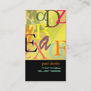 PixDezines ABC, Griekse Alpha Visitekaartje