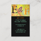 PixDezines ABC, Griekse Alpha Visitekaartje (Achterkant)