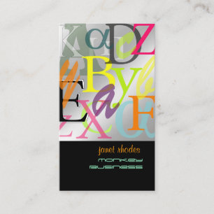 PixDezines ABC, Griekse Alpha Visitekaartje