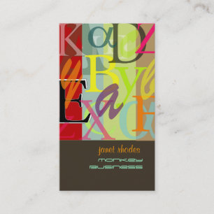 PixDezines ABC, Griekse Alpha- Visitekaartje