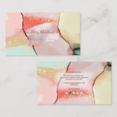 PixDezines Abstract Alcohol n Ink Visitekaartje (Voorkant / Achterkant)