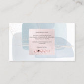 PixDezines Abstract Arrangement H2 Dusty Blue Busi Visitekaartje (Achterkant)