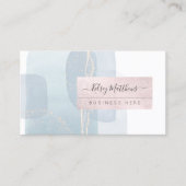 PixDezines Abstract Arrangement H2 Dusty Blue Busi Visitekaartje (Voorkant)