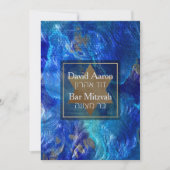 PixDezines Abstract Faux Metallic/Bar Mitzvah Kaart (Voorkant)