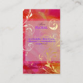 PixDezines abstract+filigree zwemmen Visitekaartje (Achterkant)