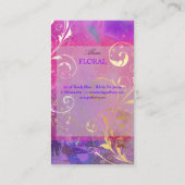 PixDezines abstract+filigree zwemmen Visitekaartje (Achterkant)