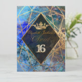 PixDezines Abstract Galaxy/Sweet+16 Kaart (Staand voorkant)