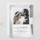 PixDezines Abstract Modern Art Blush Silver Kaart (Voorkant)