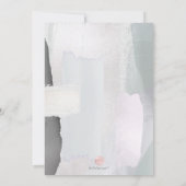 PixDezines Abstract Modern Art Blush Silver Kaart (Achterkant)