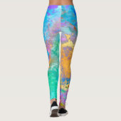 PixDezines Abstracte Melkweg / Kosmische Energie Leggings (Achterkant)