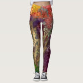PixDezines Abstracte Melkweg / Kosmische Energie Leggings (Voorkant)
