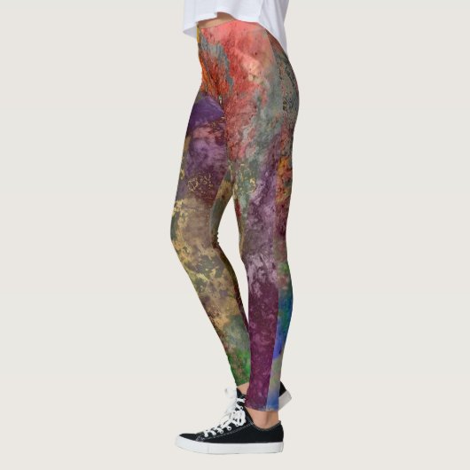 PixDezines Abstracte Melkweg / Kosmische Energie Leggings (Links)