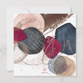 PixDezines Abstracte Modern Bar Mitzvah Kaart (Achterkant)