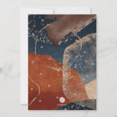 PixDezines Abstracte moderne bar mitswa uitnodigin Kaart (Achterkant)