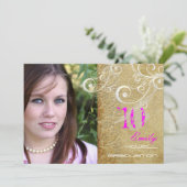 PixDezines accentkleur/Afstuderen Kaart (Staand voorkant)