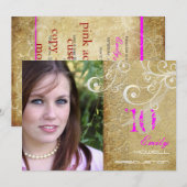 PixDezines accentkleur/Afstuderen Kaart (Voorkant / Achterkant)