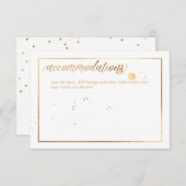 PixDezines Accommodaties, Verbluft/Faux Gold Informatiekaartje (Voorkant / Achterkant)