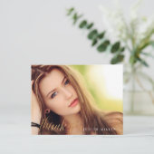 PixDezines Afstudeerder Foto Dank u / Fun Script Briefkaart (Staand voorkant)