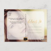 PixDezines Afstudeerder Foto Dank u / Fun Script Briefkaart (Achterkant)