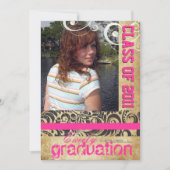 PixDezines afstuderen, bellisimoi Damask Kaart (Voorkant)